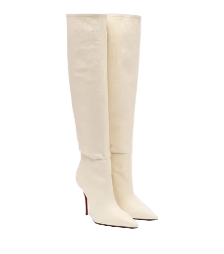 Zependris leather knee-high boots