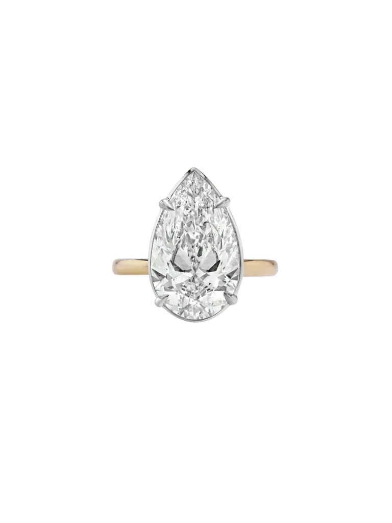 14K ELLIS PEAR-CUT SOLITAIRE RING IN LAB DIAMOND
