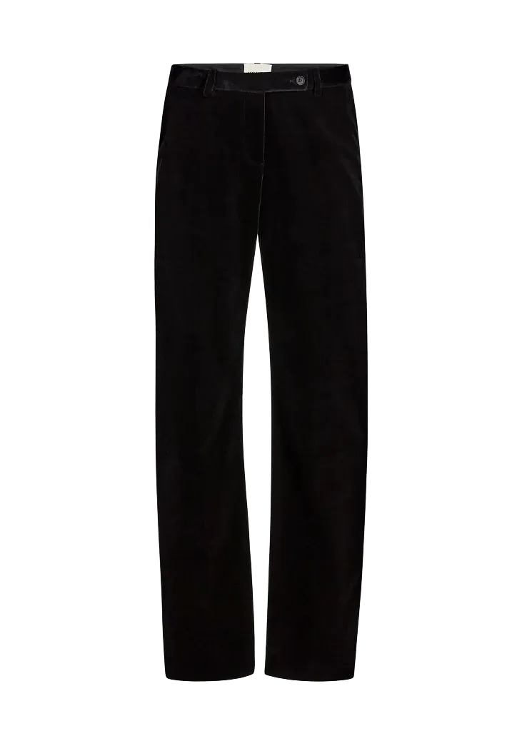 Hunter Pant in Black Velvet