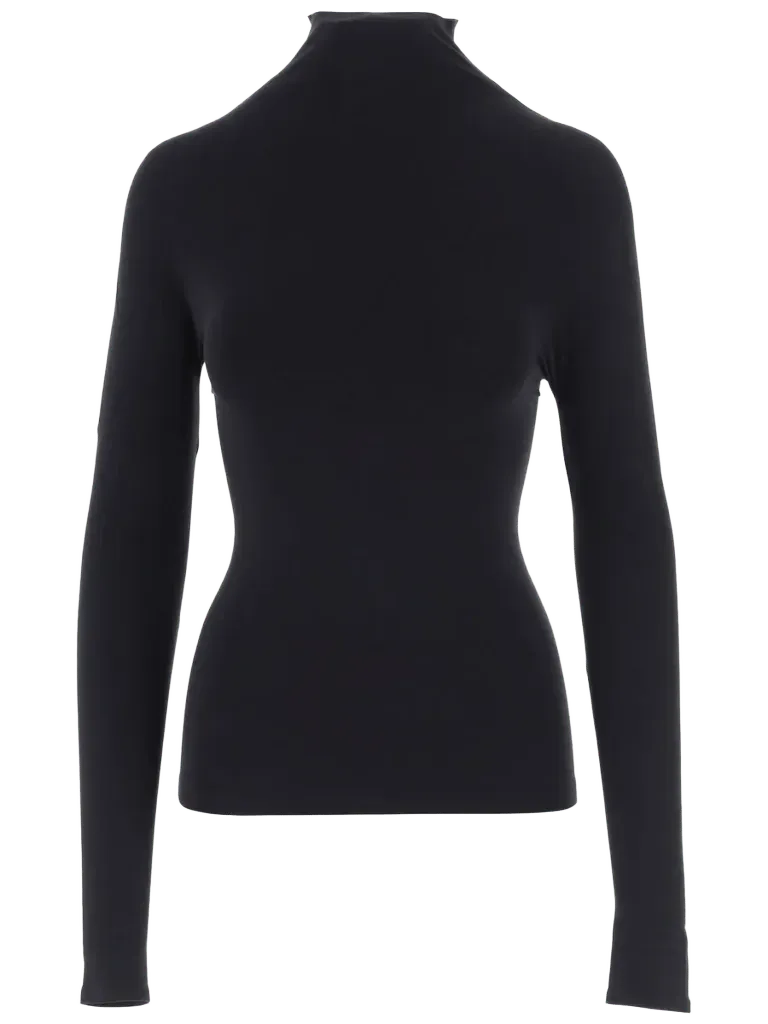 Gucci Seamless Stretch Jersey Sweater — Black