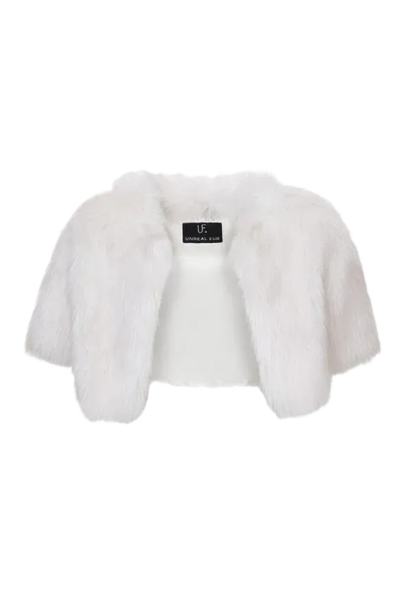 Love a Fur Bolero in Ivory