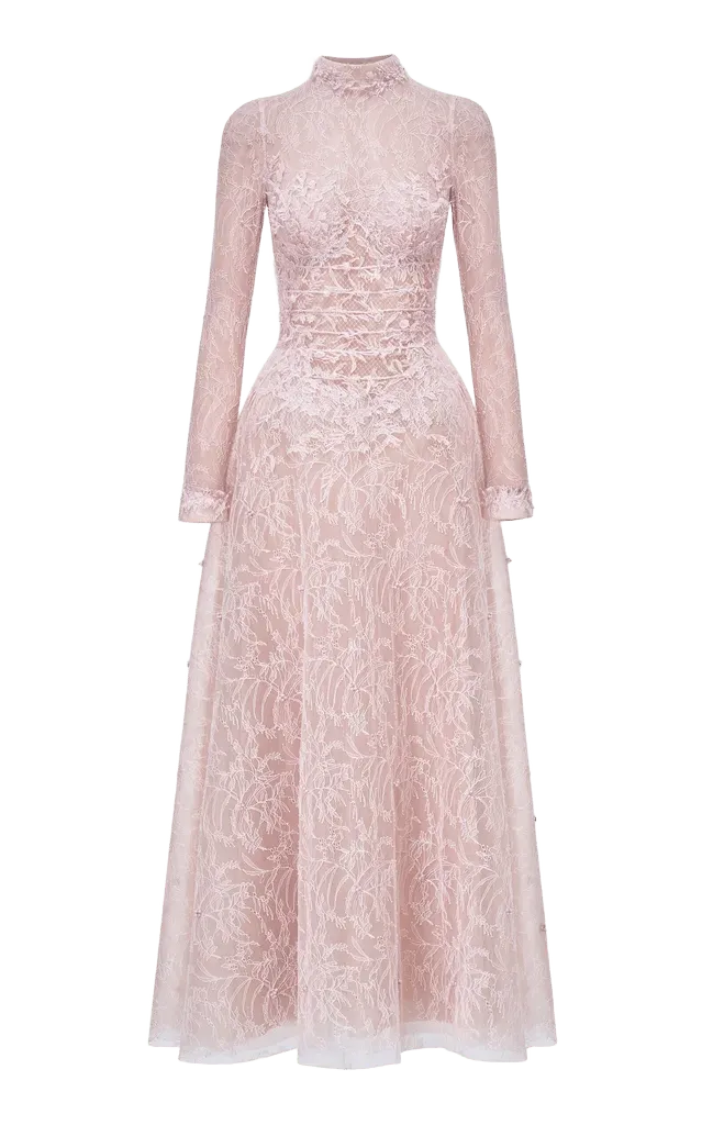 Vine Long-Sleeve Maxi Dress