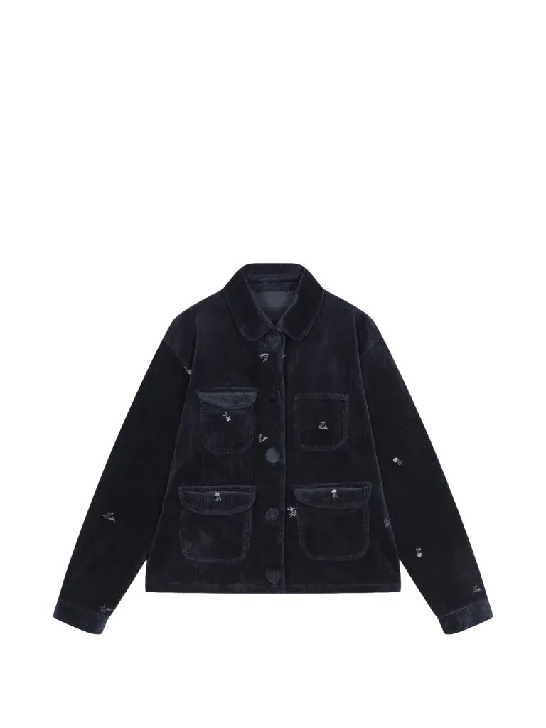 JNBY floral-print corduroy jacket