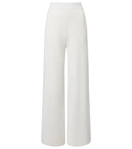 Crêpe wide-leg pants