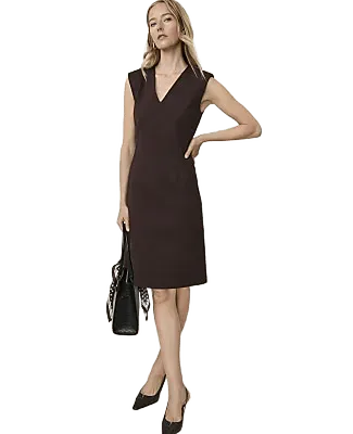 The V-Neck Sheath Dress in Ponte