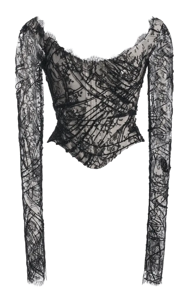 Venus Embroidered Faille Corset