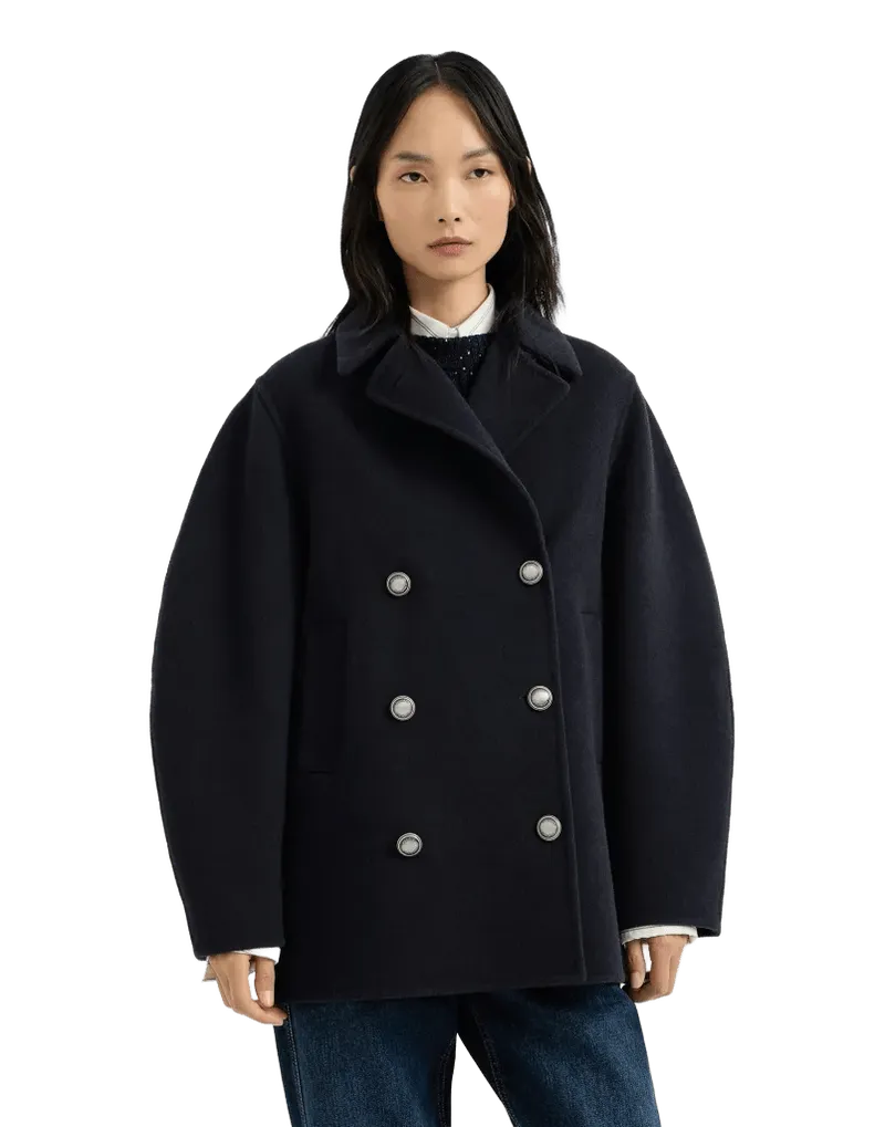 Hand-crafted pea coat