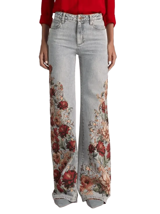 CHIC PRINTED JEAN