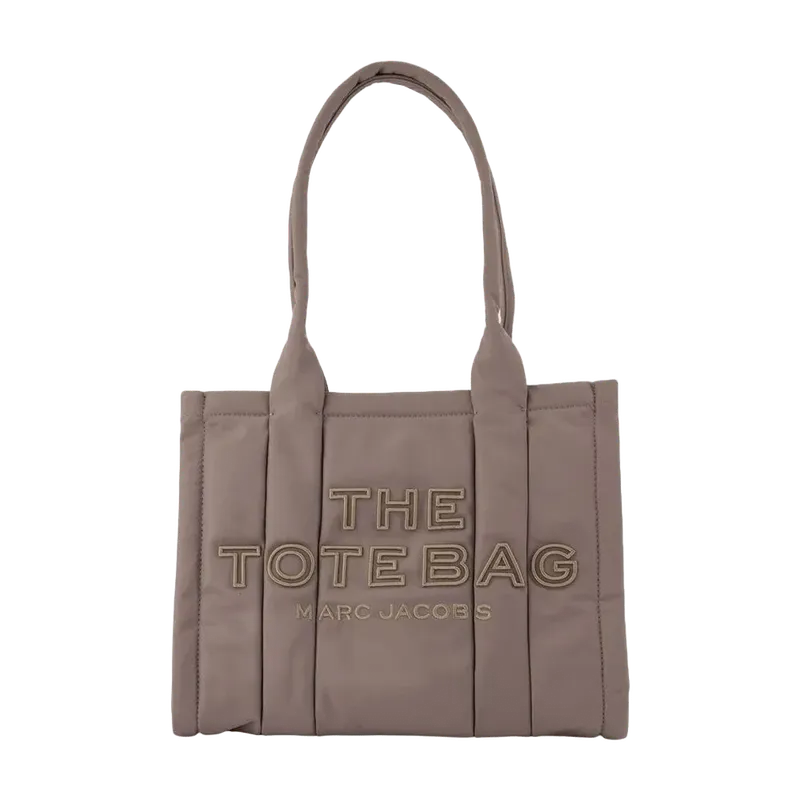 Marc Jacobs Quilted Nylon Tote Bag — Beige