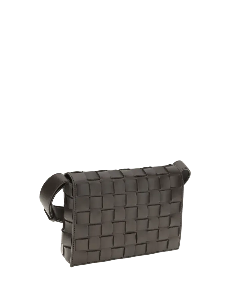 Bottega Veneta Orto Crossbody Bag — Espresso