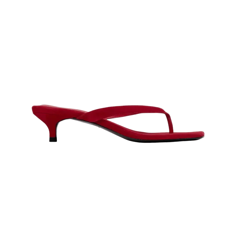 Kendal 35 Mule in Cherry Suede