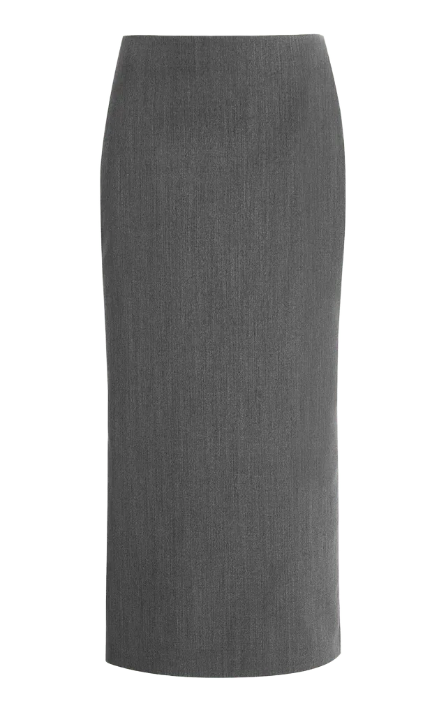 Tailored Panel Midi Skirt