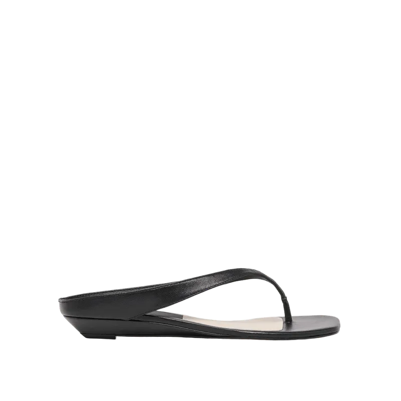 GIZEL SANDALS BLACK LEATHER