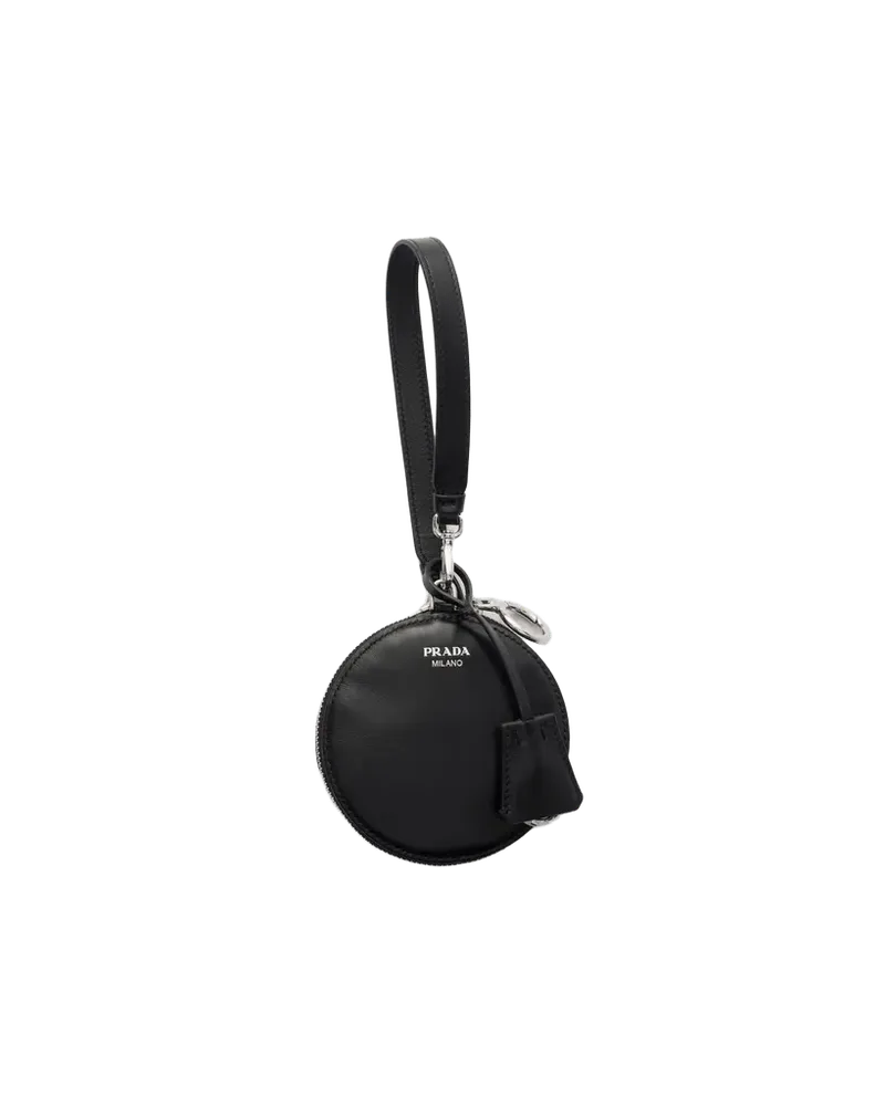 Re-Nylon and leather foldable mini-bag