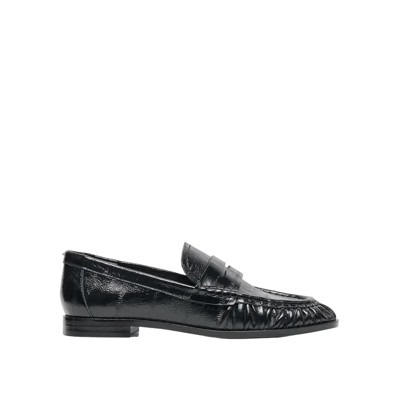 Baxen Loafers Noir Embossed Leather