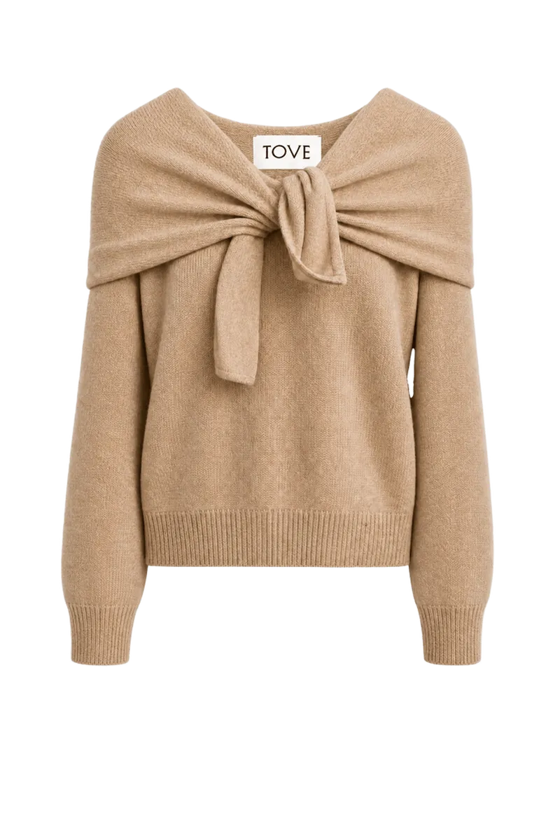 Malia Cashmere Top Sand