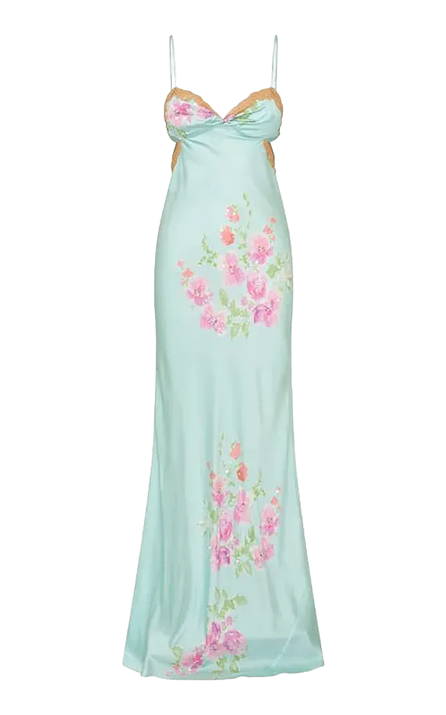 Shazray Silk-Blend Maxi Dress