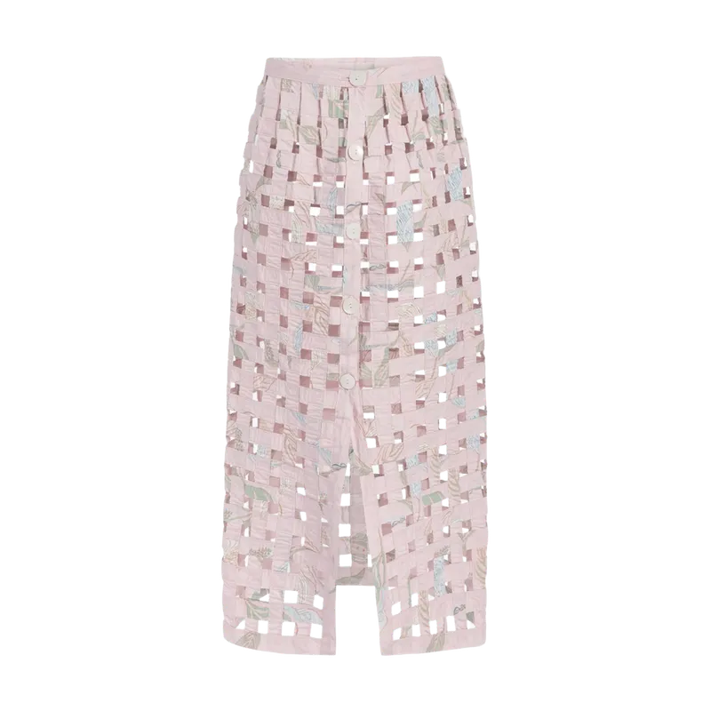 Basket Skirt in Rose Peace Lily