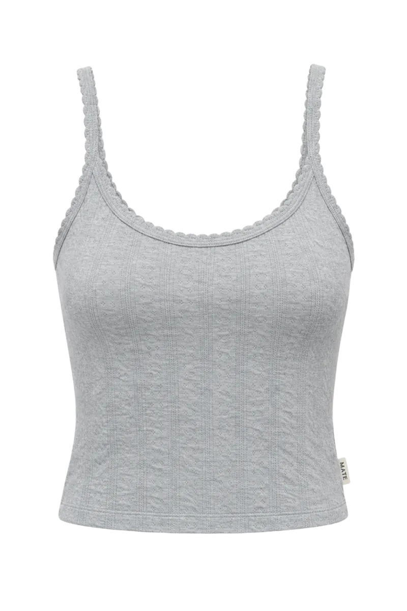 Organic Pointelle Tank