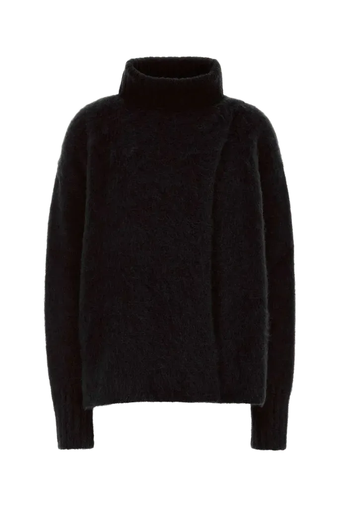 Uma Wang Highneck Sweater — Black