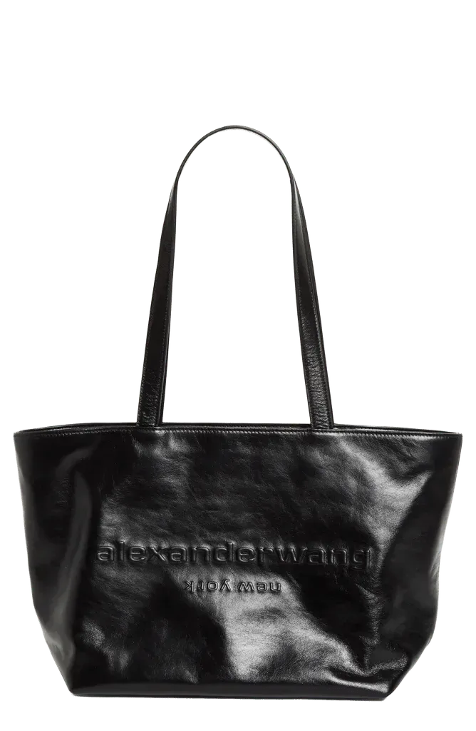 Medium Punch Leather Tote Bag