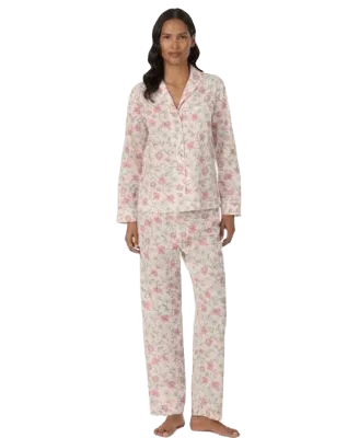 Women's Long-Sleeve Top & Drawstring Pants, 2-Piece Set