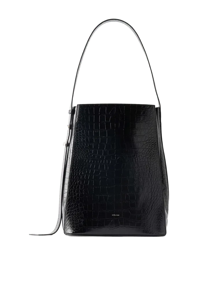 Somalia croc-effect shoulder bag - black - One Size