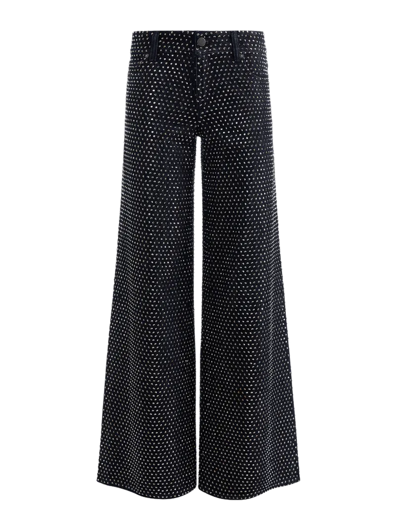 AMAZING EMBELLISHED JEAN - DARK RINSE/HEMATITE