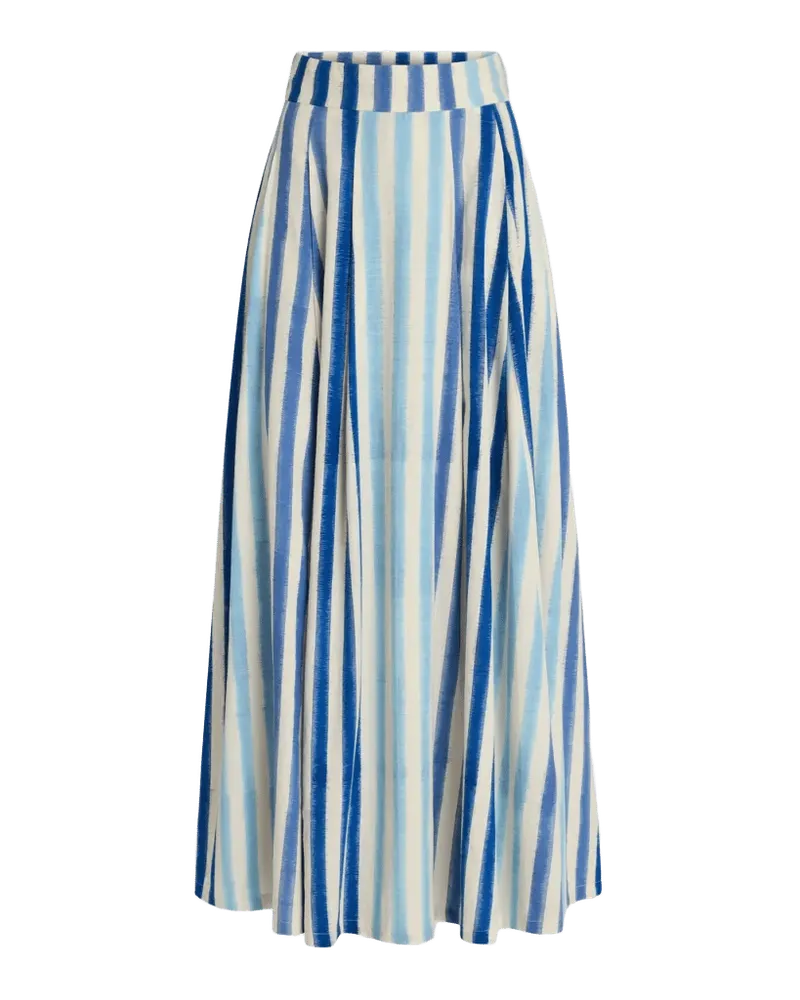 Flaminia Skirt in Ikat Stripes