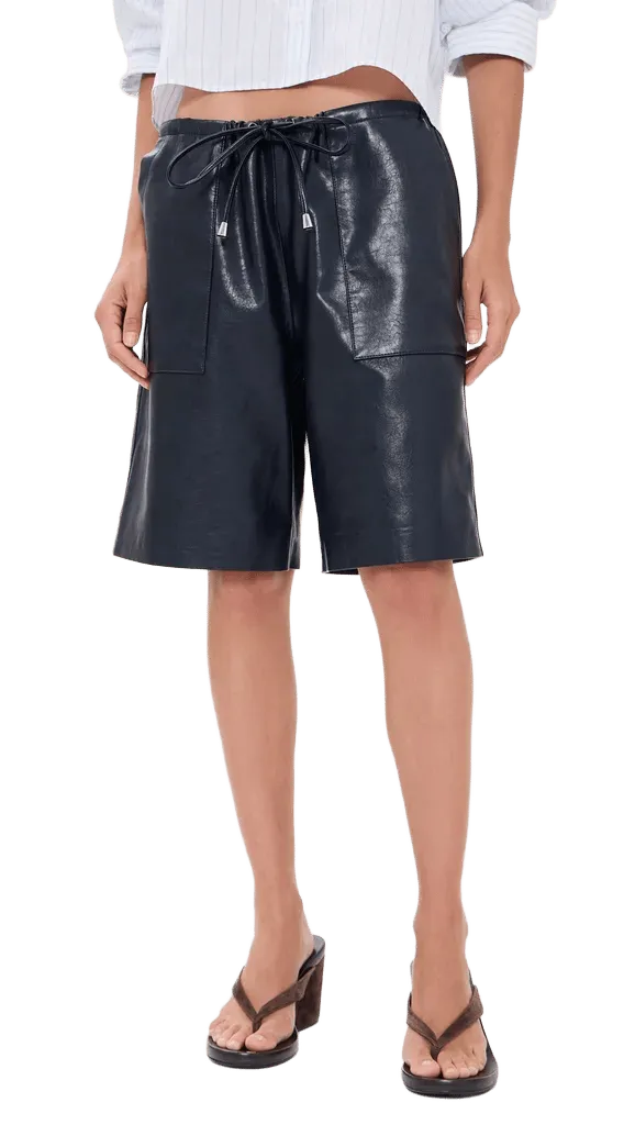 Claire Faux Leather Shorts