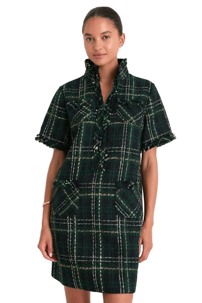 Green Tweed Ophelia Dress