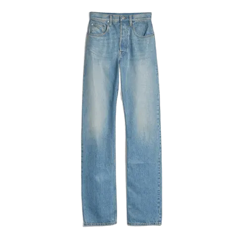 Cotton denim pants with soft coating