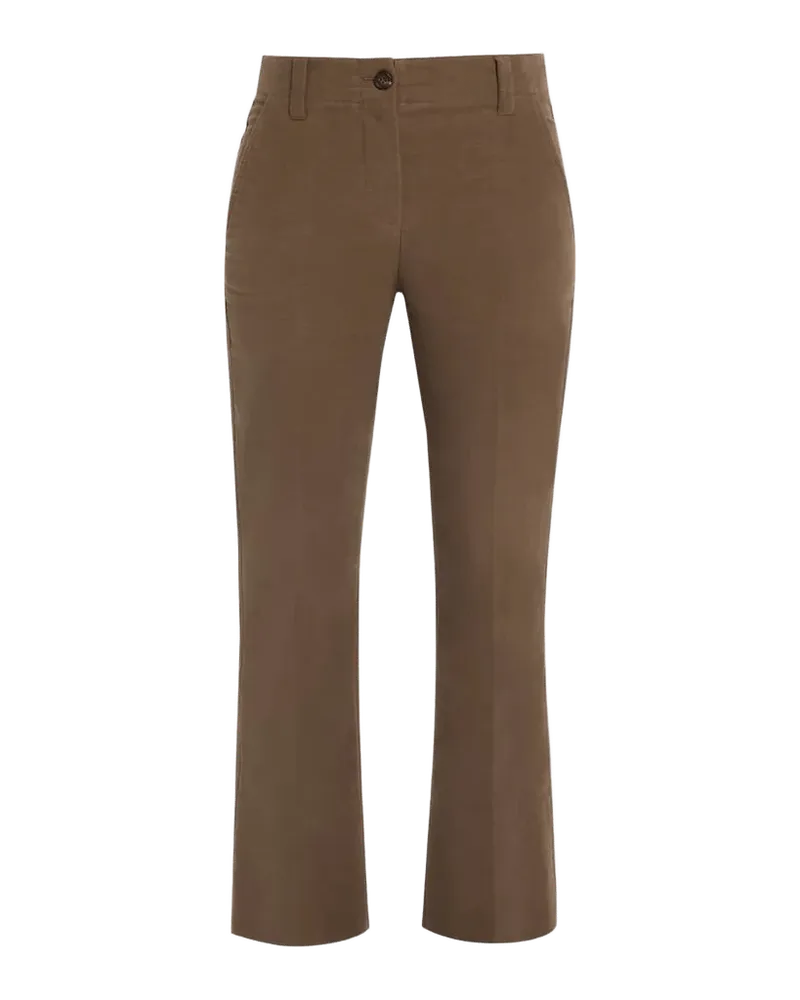 Brunello Cucinelli Stretch Moleskin Flare Pants