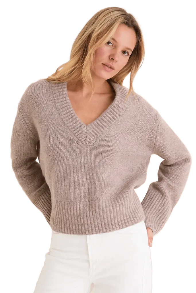 Wheat Rory Cashmere V-Neck Sweater