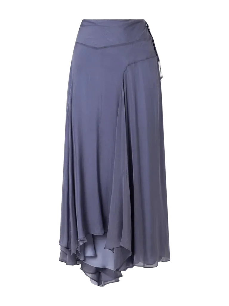 Alyse silk-chiffon midi skirt