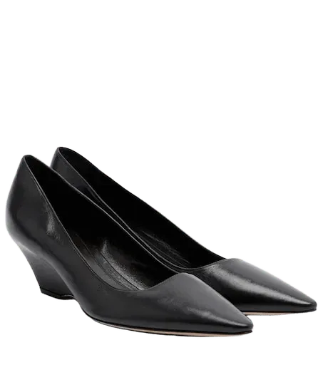 Liisa leather wedges