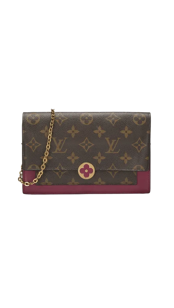 Louis Vuitton Monogram Flore Wallet On Chain