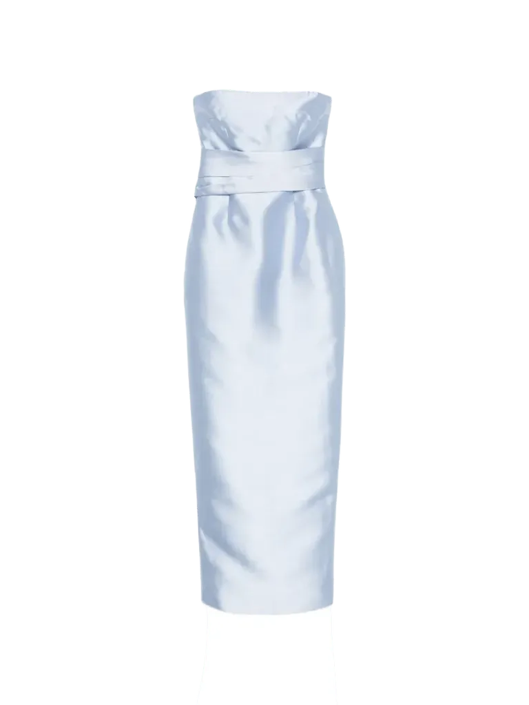 Solace London the Ingrid maxi dress in light blue