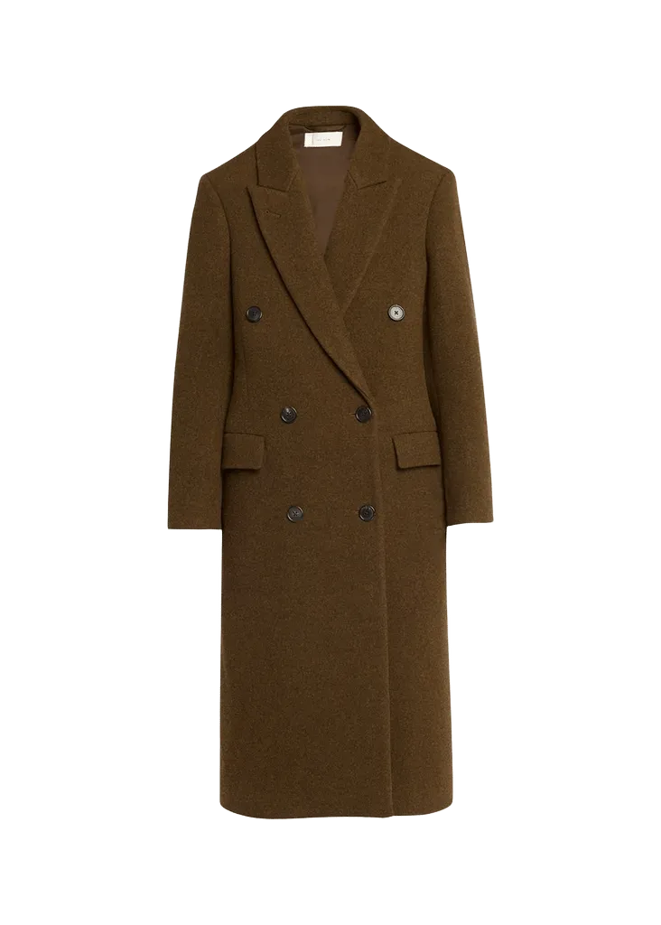 THE ROW Bamira Wool Double-Breasted Long Coat