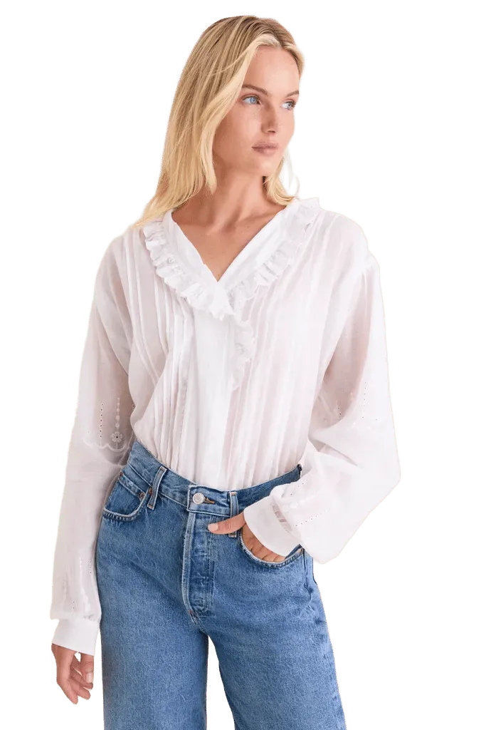 White Leota Blouse