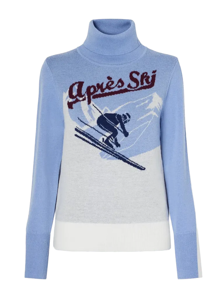 AfterSki intarsia-knit merino wool sweater