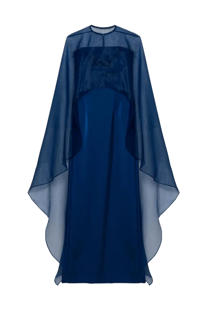 Fiora Organza Cape Gown