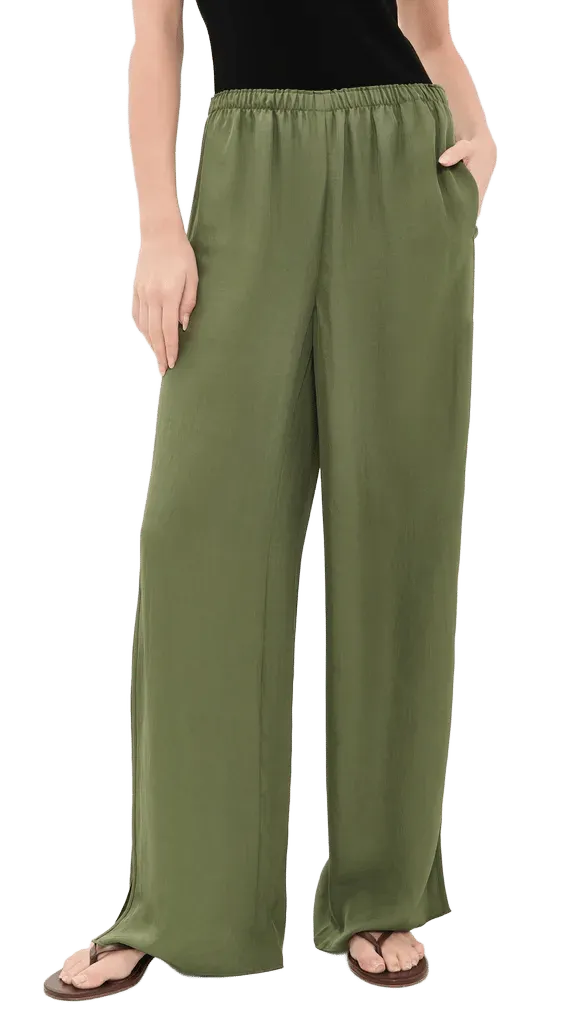 Slit Washed Twill Pants