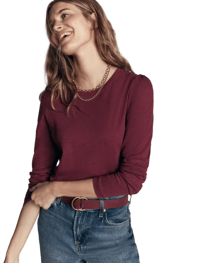 Cotton Crew Long Sleeve Top