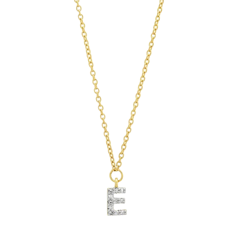 Diamond Mini Initial Necklace