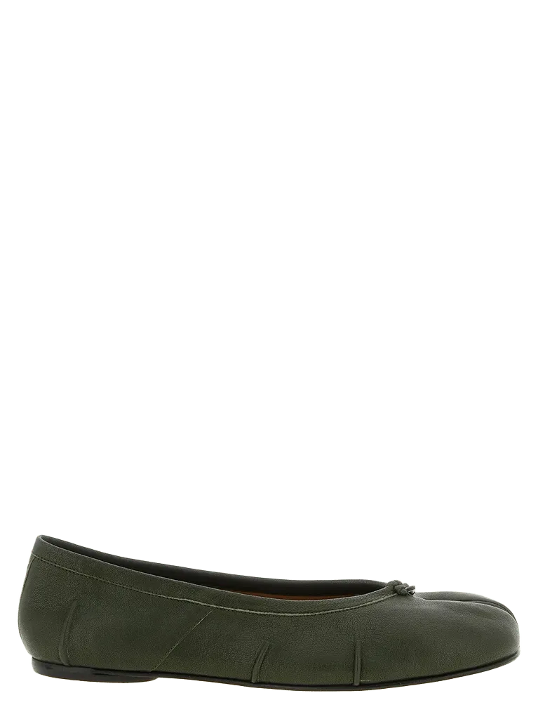 Maison Margiela Tabi Ballet Flat — Olive Green
