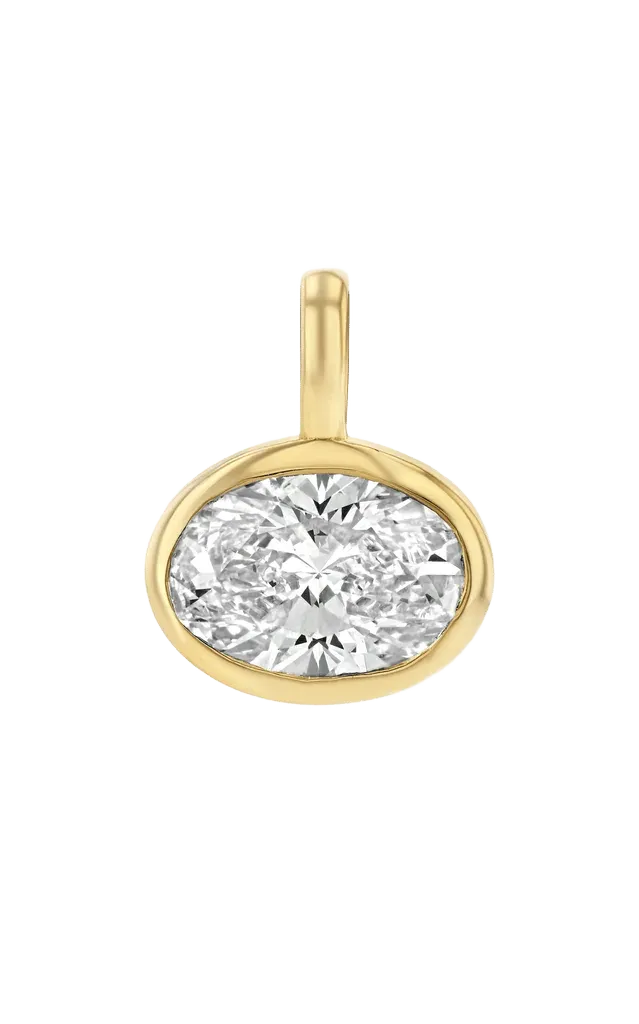 Oval Real Fine Signature Bezel Drop