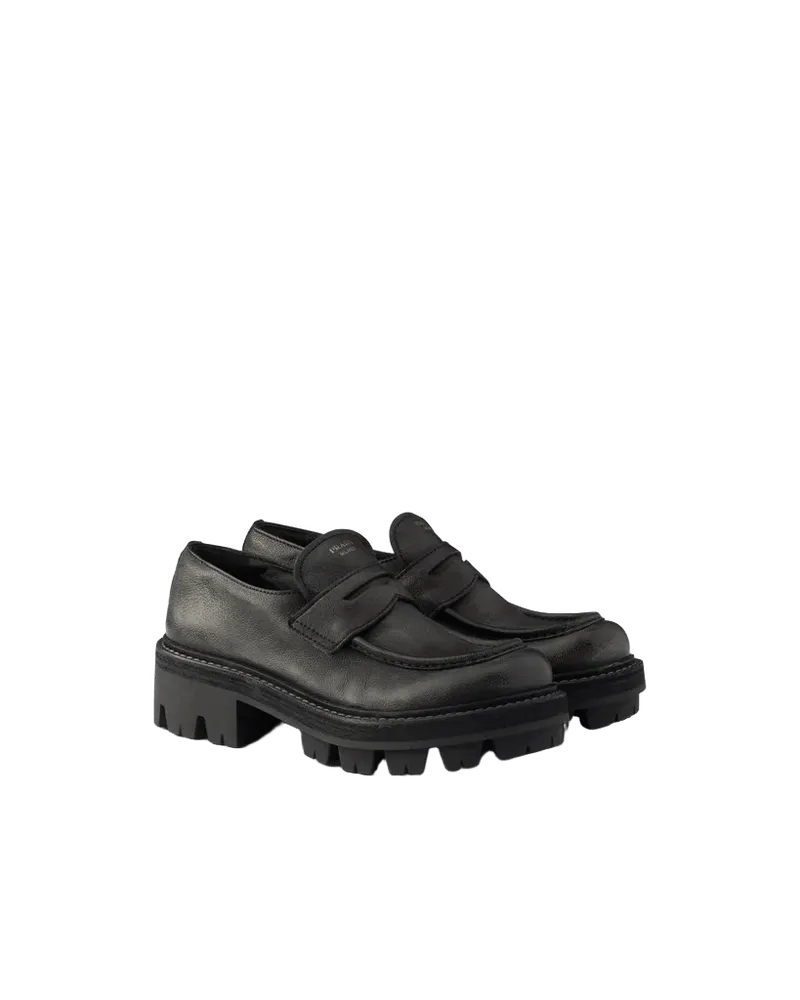 Leather loafers