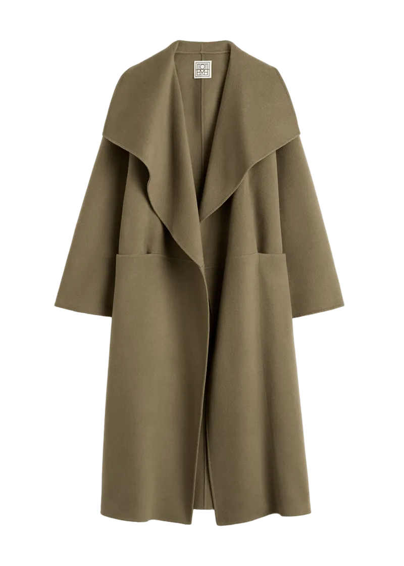 Signature doublé long coat hazel