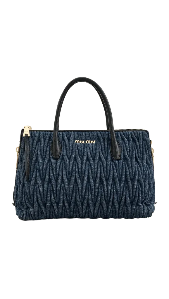 Miu Miu Denim Shoulder Bag